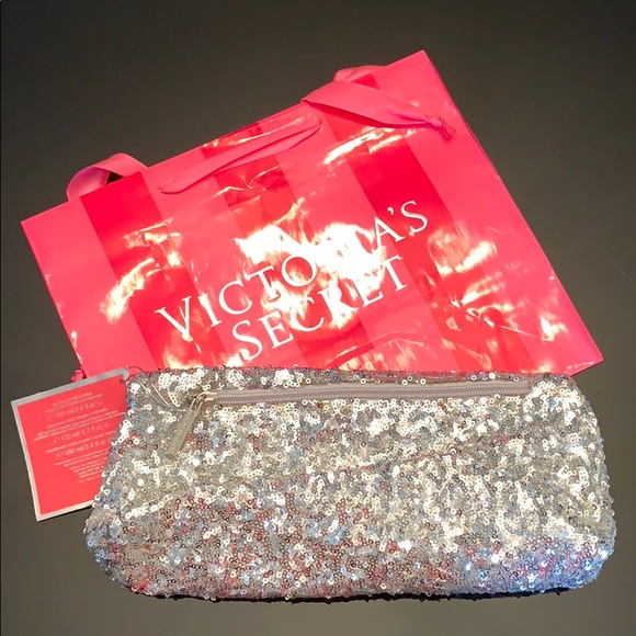 VICTORIA’s SECRET Sequin Clutch/ Cosmetic Bag - Picture 2 of 6